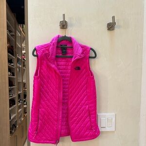 The North Face Hot Pink Quilted Vest